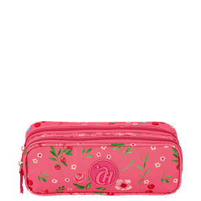 Estojo 2 Compartimentos Capricho Student Picnic - Rosa