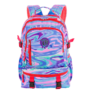 Mochila Grande 2 Compartimentos Capricho Abstract Colorido - Aura