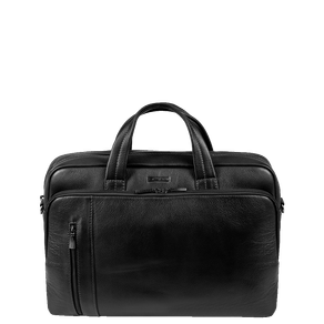 Bolsa Grande Notebook 15,6 Sestini Prime Couro - Preto