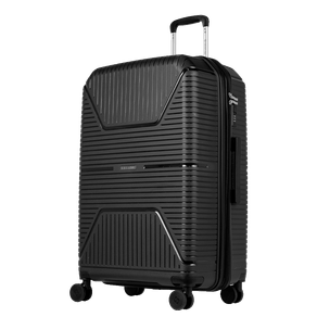 Mala de Viagem Grande 32 kg Polipropileno com Rodas 360° PP Essencial Plus 2 - Preto