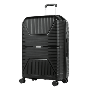 Mala de Viagem Grande 32 kg Polipropileno com Rodas 360° PP Prime - Preto