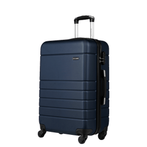 Mala de Viagem Média 23 kg ABS com Rodas 360° Essencial 2 - Azul marinho