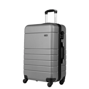 Mala de Viagem Média 23 kg ABS com Rodas 360° Essencial 2 - Prata