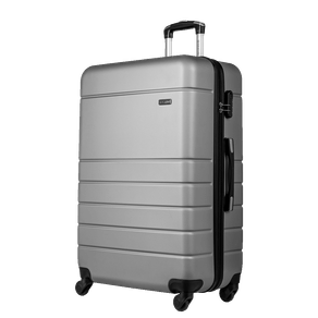 Mala de Viagem Grande 32 kg ABS com Rodas 360° Essencial 2 - Prata