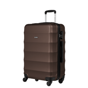 Mala de Viagem Média 23 kg ABS com Rodas 360° Basic - Bronze