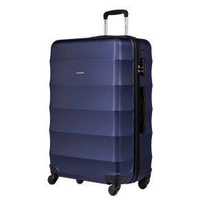 Mala de Viagem Grande 32 kg ABS com Rodas 360° Basic - Azul marinho