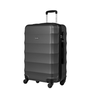 Mala de Viagem Média 23 kg ABS com Rodas 360° Basic - Grafite