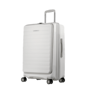 Mala de Viagem Média 23 kg em Polipropileno com Rodas 360° PP Duo - Branco