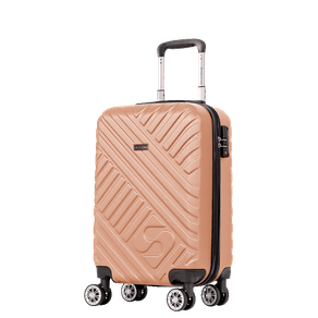 Mala de Viagem Bordo 10 kg ABS com Rodas 360° Track - Champagne