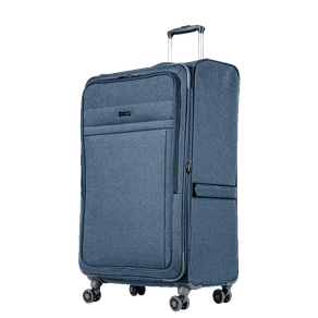 Mala de Viagem Grande 32 kg Poliéster com Rodas 360° Ultralight Hug 2T - Azul