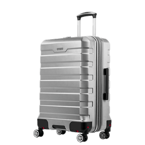 Mala de Viagem Média 23 kg ABS com Rodas 360° Wheeless 2T - Prata Mala de Viagem Média com Rodas 360º Wheeless 2T - Prata