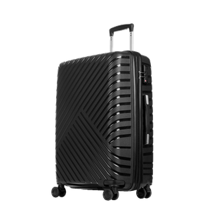 Mala de Viagem Média 23 kg Polipropileno com Rodas 360° PP Max - Preto Mala de Viagem Média com Rodas 360° PP Max - Preto