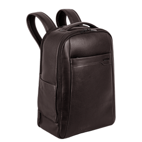 Mochila Grande 2 Compartimentos Notebook 15,6 Sestini Prime Couro - Café