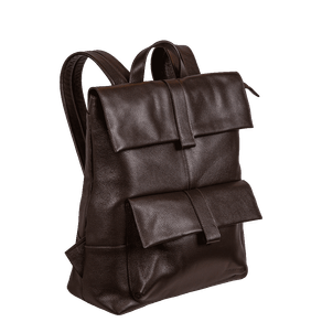 Mochila Grande de Couro com Tampa Notebook 15,6 Sestini Maya - Marrom Mochila Grande com Tampa Notebook 15,6 Sestini Maya - Marrom