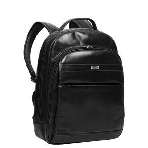 Mochila 2 Compartimentos Notebook Couro Sestini Arizona Preto