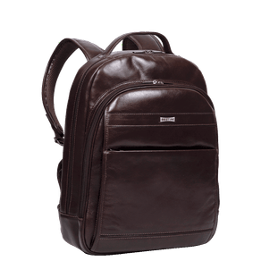 Mochila 2 Compartimentos Notebook Couro Sestini Arizona Marrom