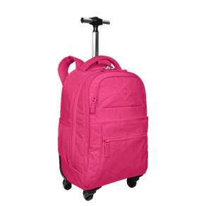Mochila Carrinho 4 Rodas Sestini Rolling Crinkle Rosa - Pink