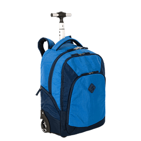 Mochila Carrinho 2 Compartimentos Sestini Rolling 2 Double - Azul