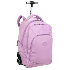 Mochila Carrinho 2 Compartimentos Sestini Rolling - Lilás Pérola