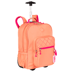 Mochila Carrinho 2 Compartimentos Sestini Lover Laranja - Pêssego
