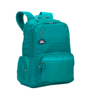 Mochila Grande 2 Compartimentos Paul Frank Classics Verde - Esmeralda