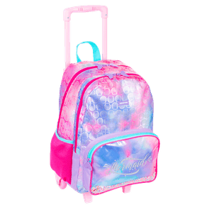 Mochila de Rodinhas Grande Sestini X Mermaid - Colorido