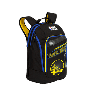 Mochila Grande 2 Compartimentos NBA Legend Golden State - Preto e Azul