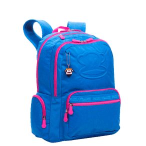 Mochila Grande 2 Compartimentos Paul Frank Classics Azul - Aquamarine