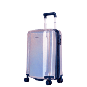 Mala de Viagem Bordo 10 kg Rígida com Rodas 360° Eco Rpet - Prata