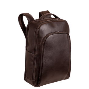 Mochila Slim 2 Compartimentos Notebook 15,6 Sestini Prime Couro - Café