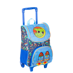 Mochila de Rodinhas Média Sestini Y Alien - Colorido