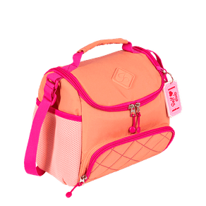 Lancheira com Bolso Frontal Sestini Lover Laranja - Pêssego