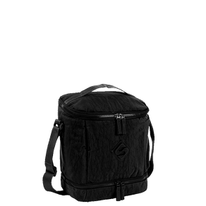 Lancheira Fitness 2 Compartimentos Lunch Crinkle Preto