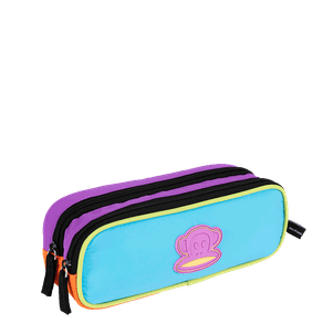 Estojo 2 Compartimentos Paul Frank Authentic - Orange Mix Estojo 2 Compartimentos Paul Frank Authentic Orange Mix - Laranja