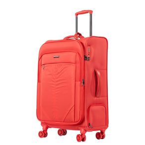 Mala de Viagem Média 23 kg Poliéster com Rodas 360° Soft - Coral