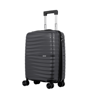 Mala de Viagem Bordo 10 kg Polipropileno com Rodas 360° PP Essencial - Grafite